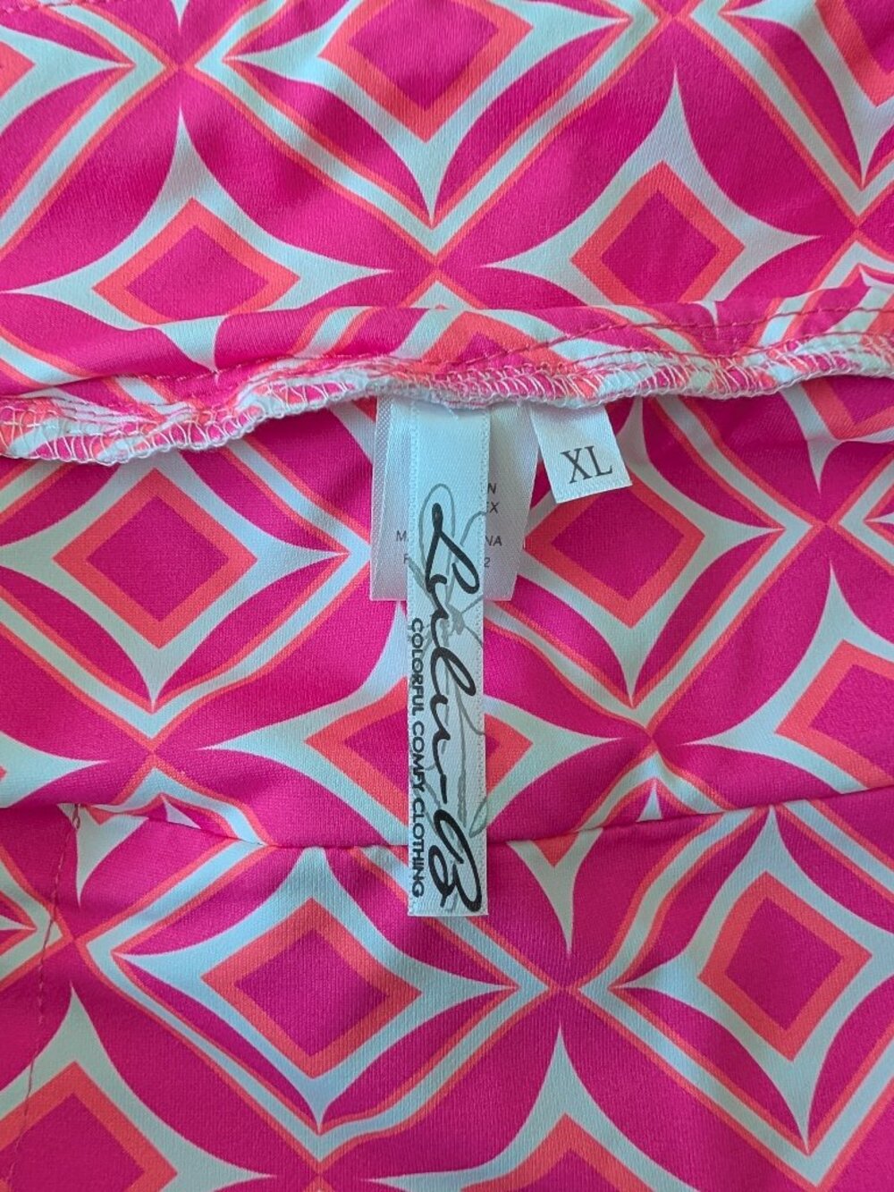 Lulu B Pink Diamond Cha Cha Skort Activewear UPF 50+ Size XL NWT - Picture 12 of 13